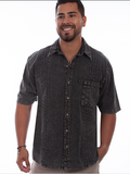 Traveler Shirt in Distressed Black