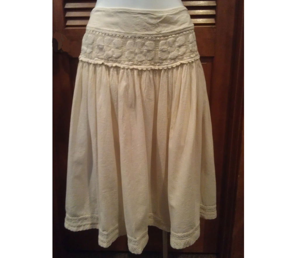 Embroidered Lace Skirt Cotton Gauze Resort Wear The Last Resort