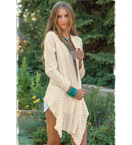 Long Sleeved Embroidered Cardigan 